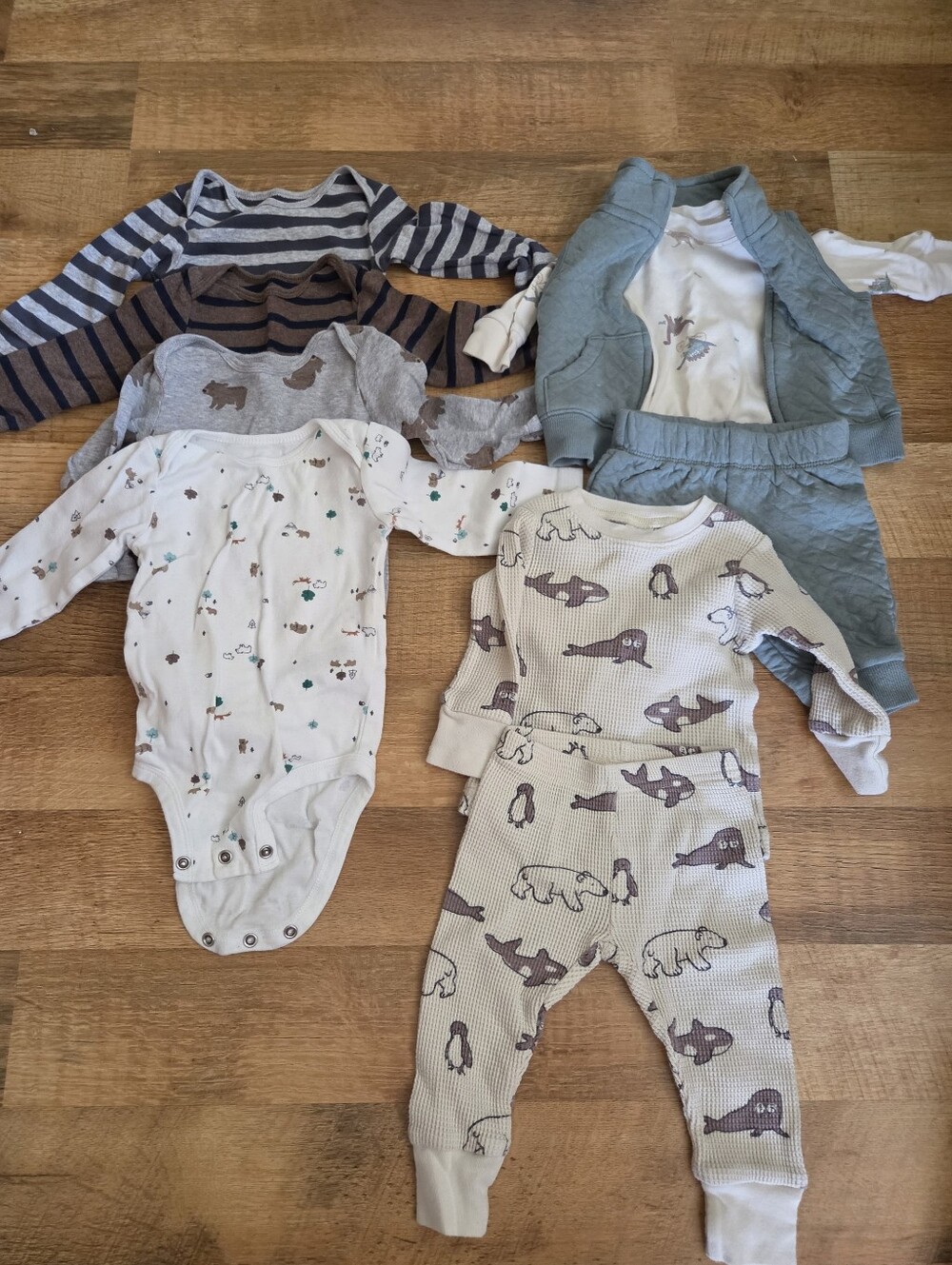 Carter's Baby Boy Bodysuits & Matching Sets Lot - 9pcs